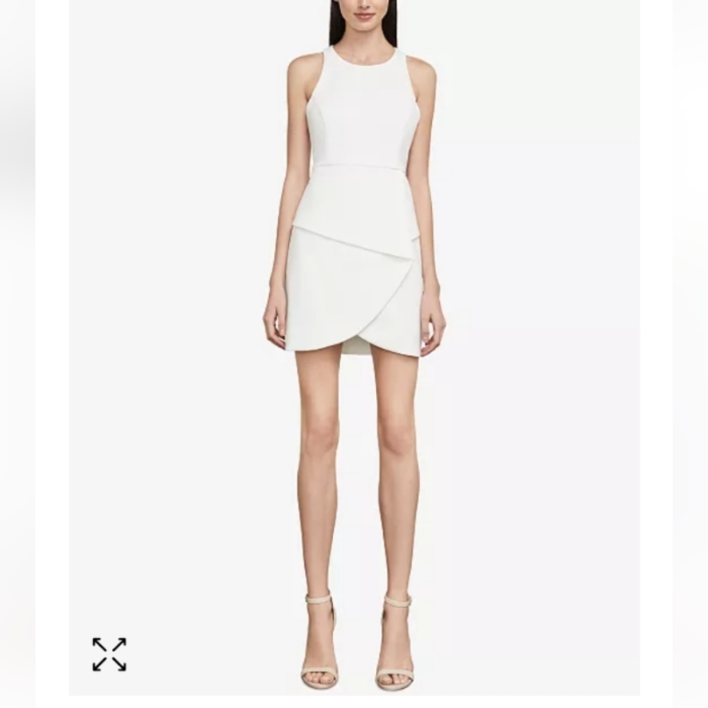 BCBGMAXAZRIA Ely Lace-Up-Back Halter Mini Dress Size 4